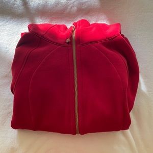 Lululemon Red Scuba Hoodie